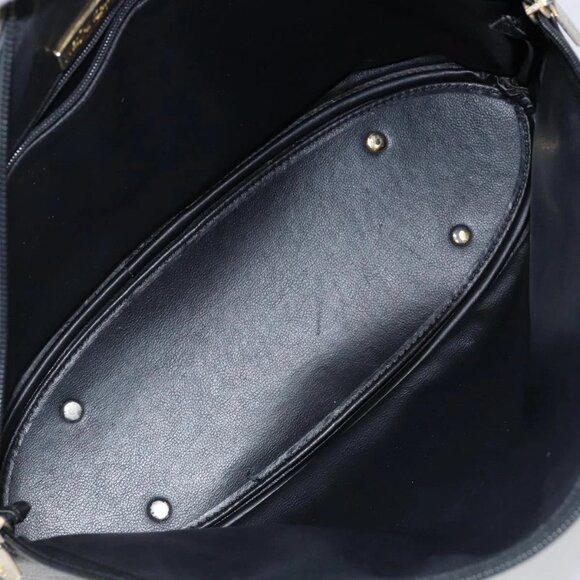 SAINT LAURENT Tote Bag Leather Black Gold Auth bs29495 - Picture 10 of 16